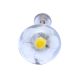 White Flower Engraved Glass  Cupboard Knobs